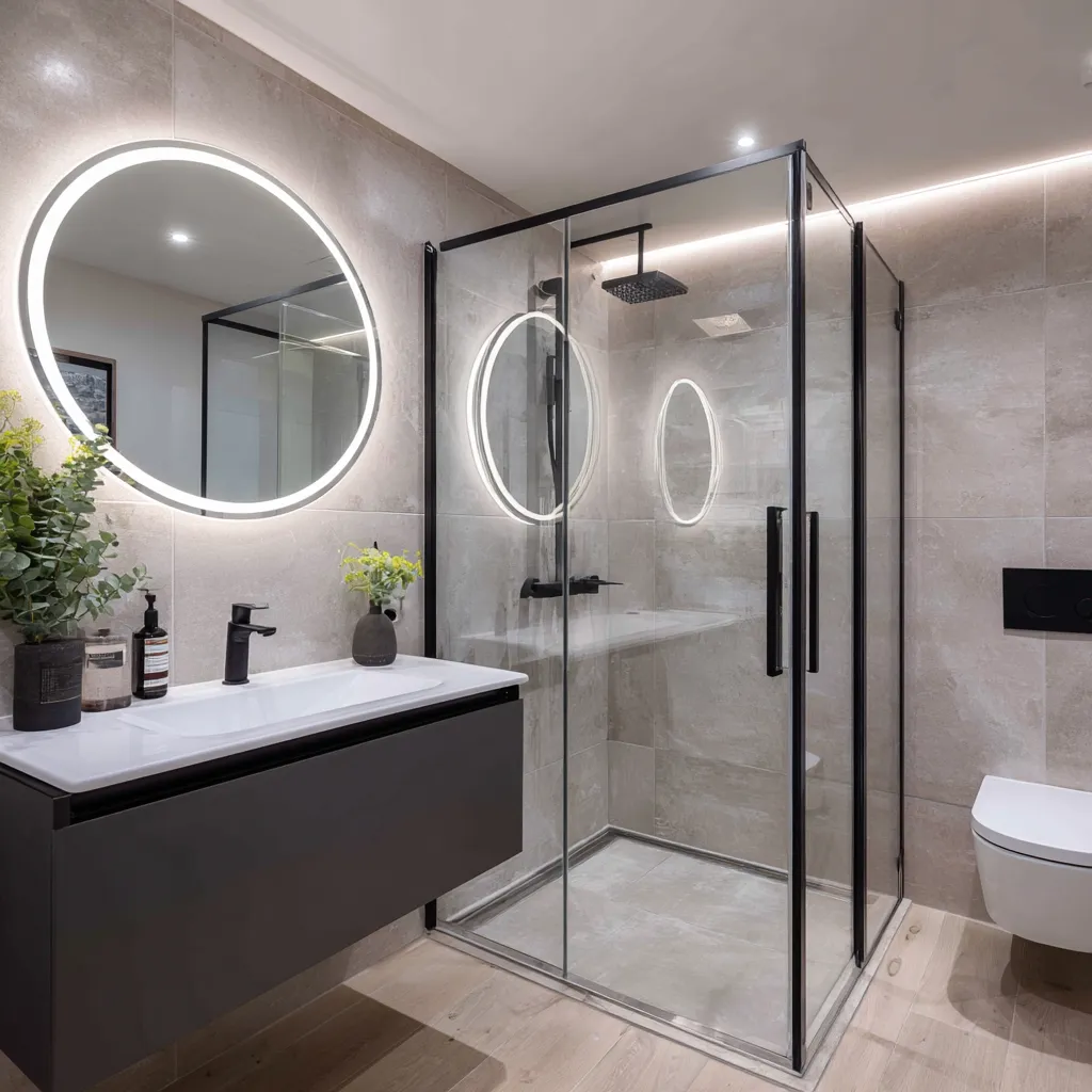 High-end en-suite vanity area