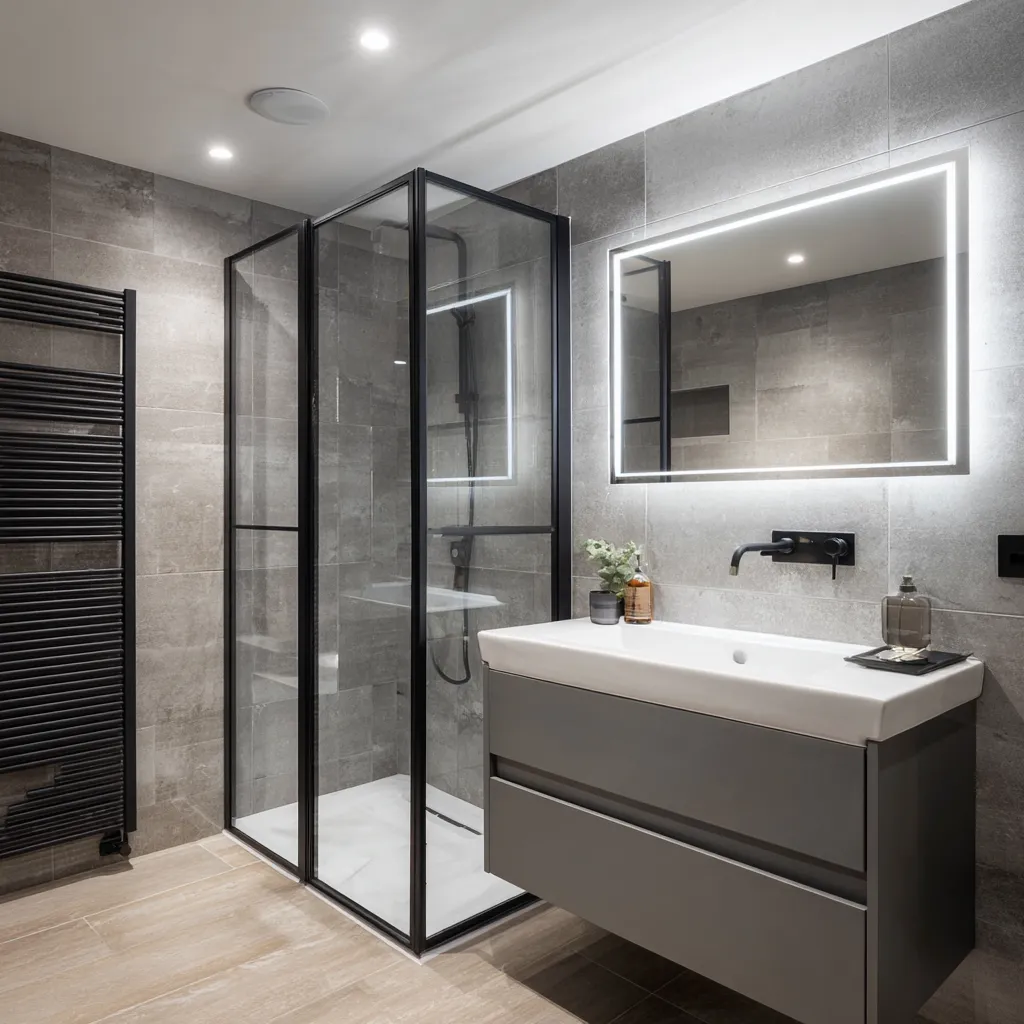 Modern fitted bathroom in a Cumbernauld home