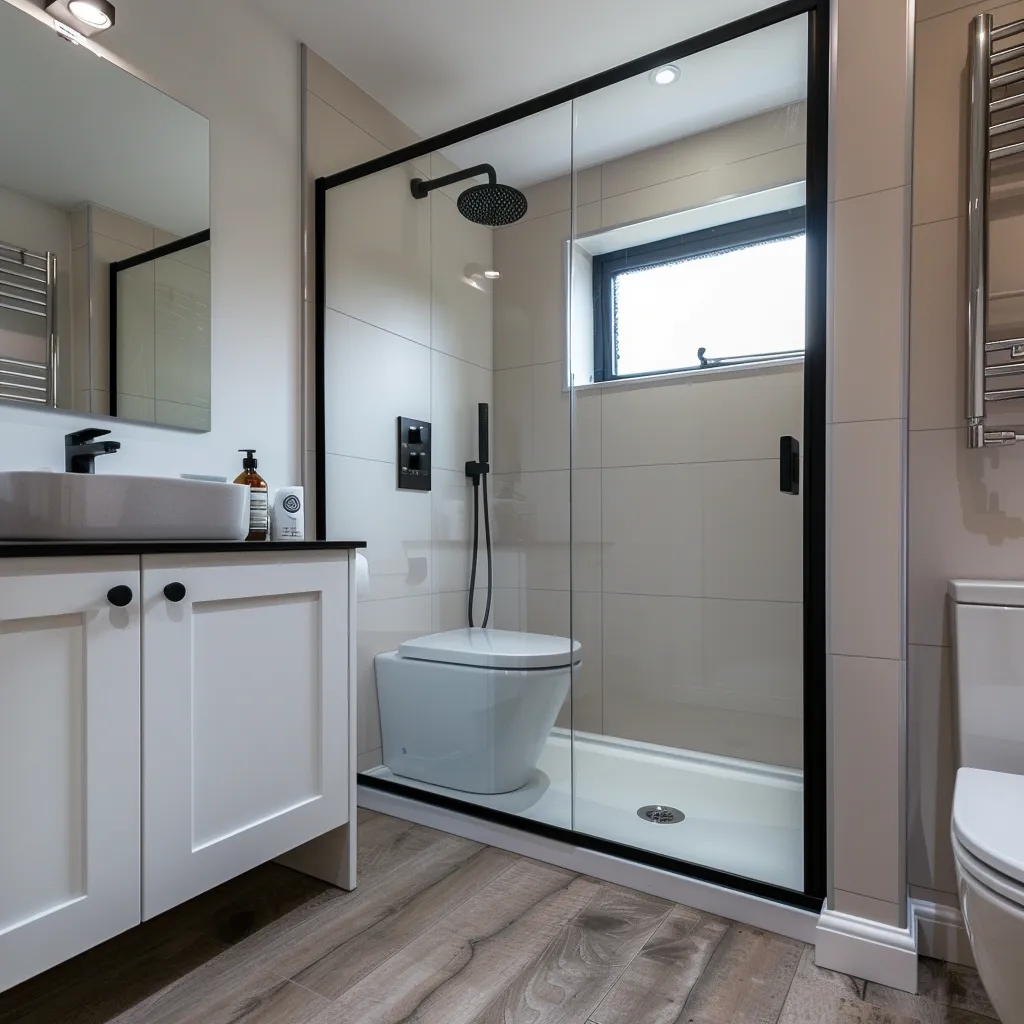 Modern compact bathroom